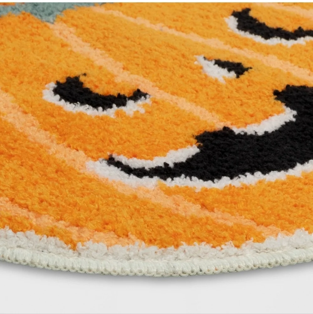 Pumpkin bath rug